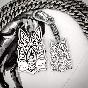 خاص ترین ست VIP سگ ژرمن (پلاک و جاکلیدی خاص)